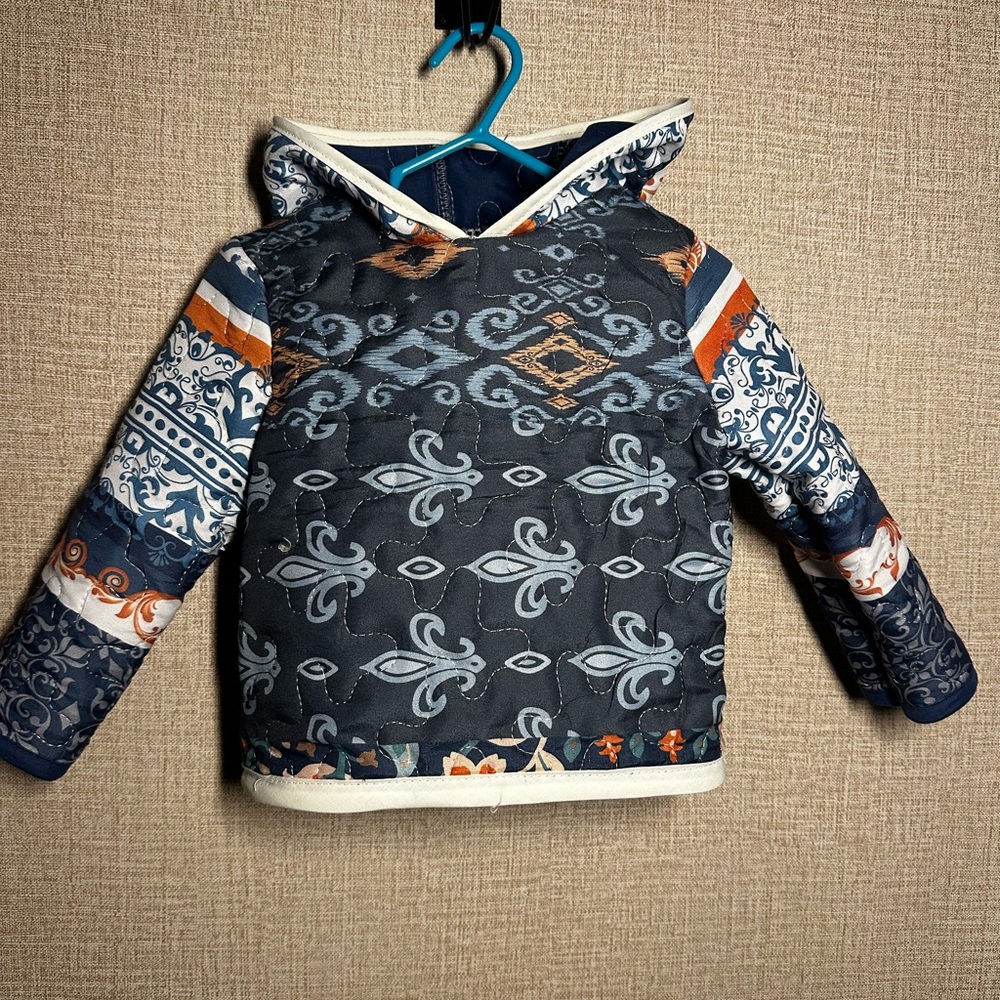 Handmade baby quilt hoodie